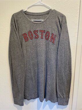 Boston Red Sox Majestic Threads Heather Gray Long Sleeve Tee Men's XL ⚾️